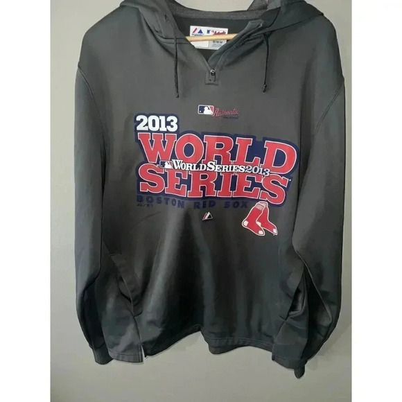 Majestic Other - MLB Majestic Boston Red Sox 2013 World Series Hoodie Fall Classic Mens M 1/4 Zip